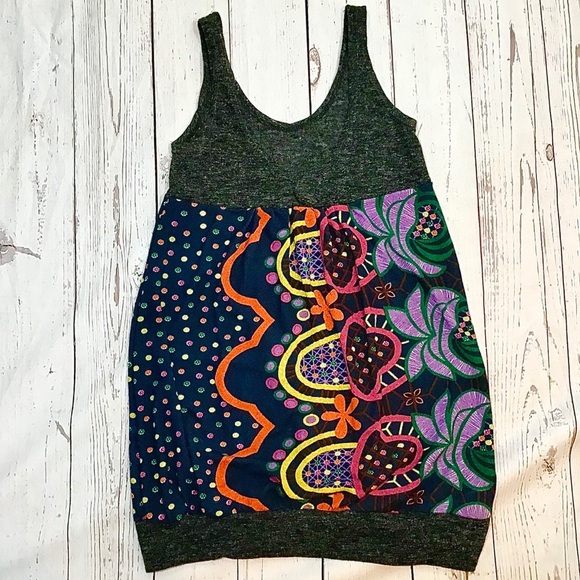 Boho Sleeveless Sweater Tunic Top Medium - Picture 5 of 5